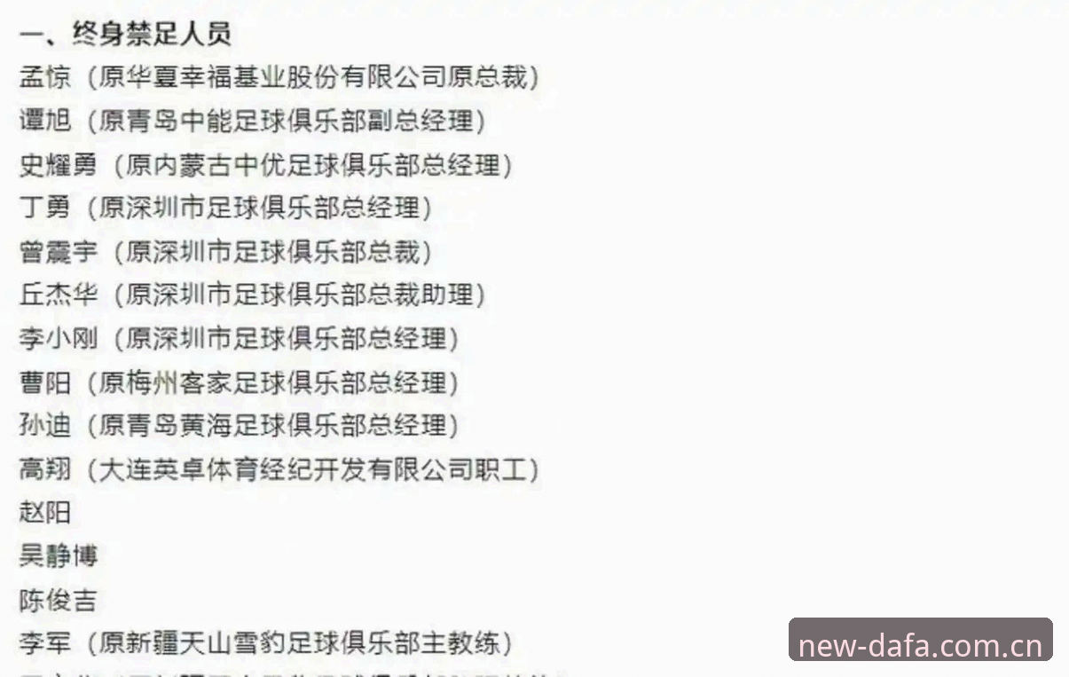 大发平台怎么下载使用技巧 中国足协第三批禁足名单深度评测:65人受罚背后的行业生态透视